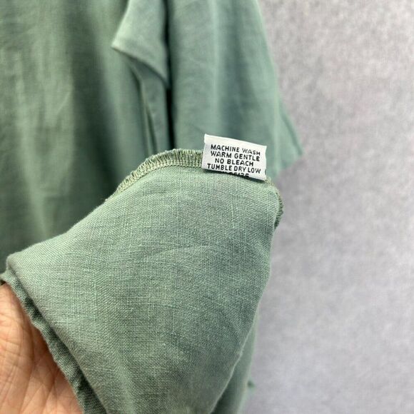 NWT Bryn Walker Size Small PILKINGTON DRESS Shore Blue Pacific Linen 3/4 Sleeve - Picture 10 of 16